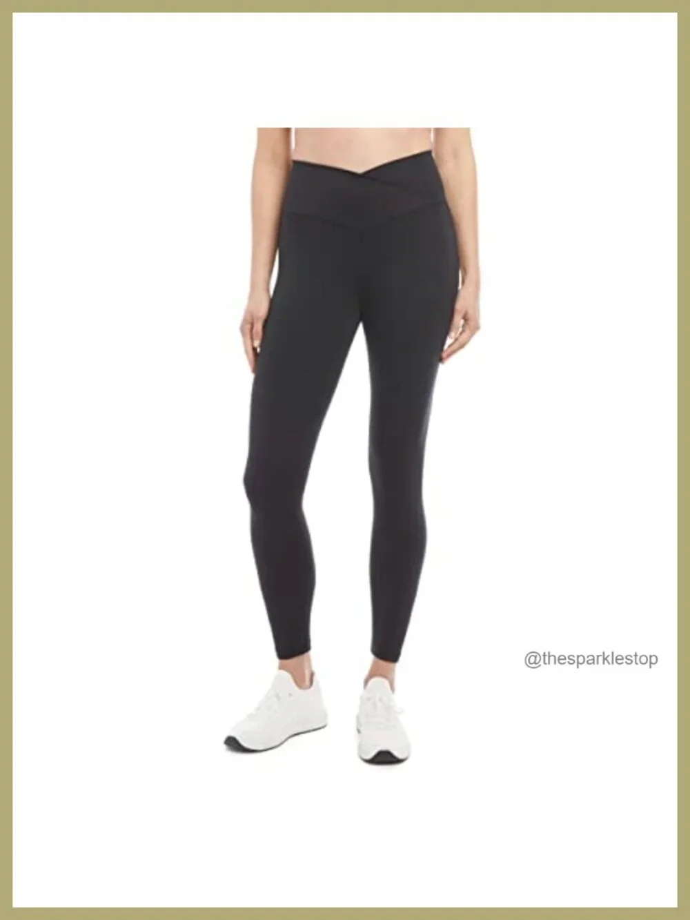 High Waist Crossover 7/8 Leggings Athletic Yoga